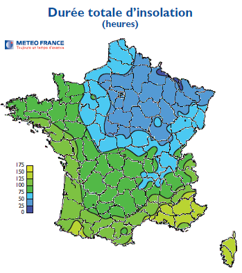 Ensoleillement novembre 2012