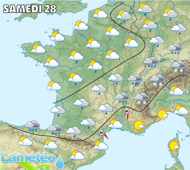 Prévisions météo de jeudi