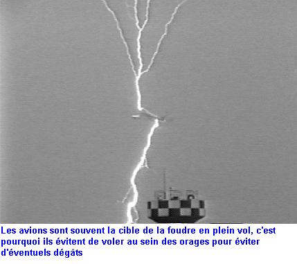 orage avion